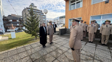 La ministra de Seguridad Monteoliva visitó la Prefectura Ushuaia