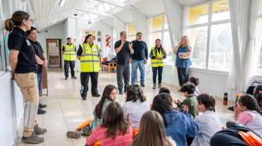 En la Escuela Rural N° 6: Se realizó una jornada de educación vial por el Día del Camino