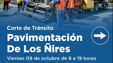 La Municipalidad de Ushuaia comienza la pavimentación de calle Los Ñires