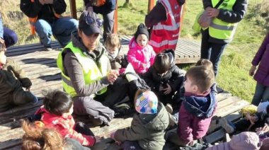 Se realizaron actividades del centro "Jorge Britos - Pequeños Pasos" en Bahía Encerrada