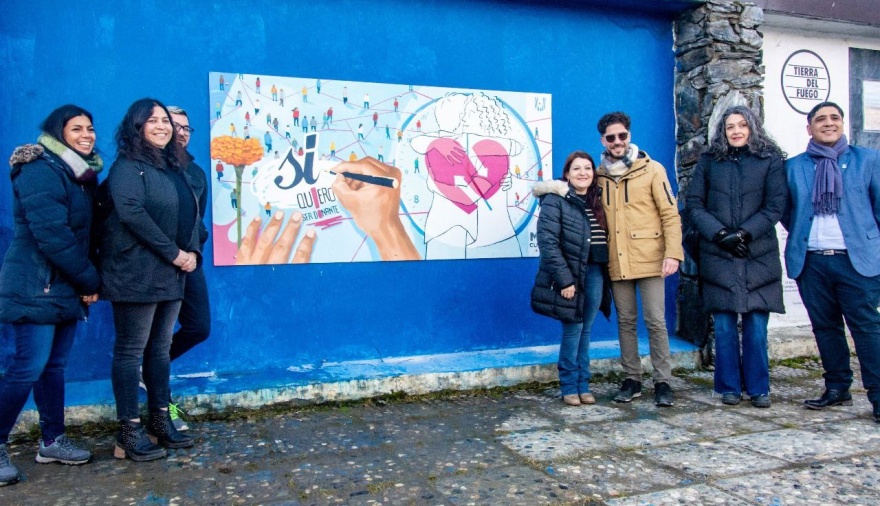 El Municipio presentó el mural por el "Día Mundial del Donante de Organos y Tejidos"