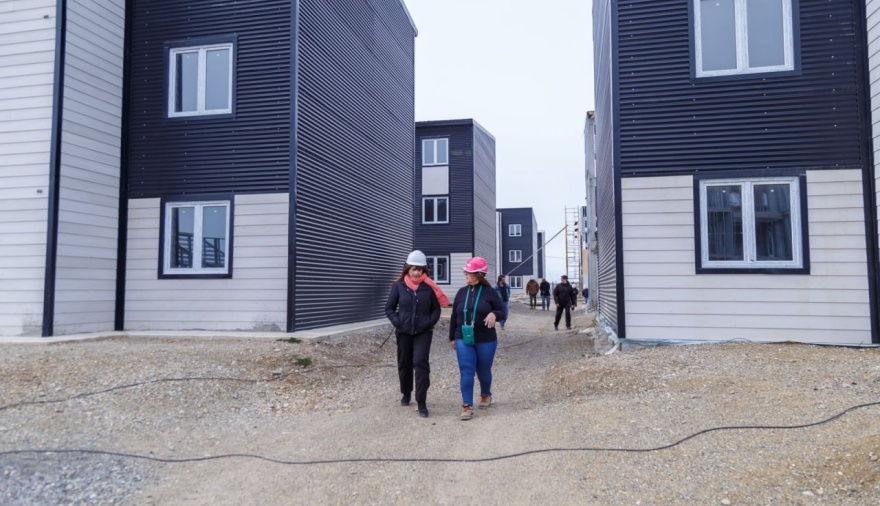 El IPVYH continúa la construcción de viviendas en Río Grande