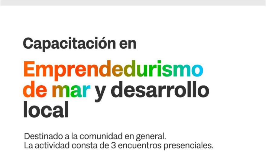 Gobierno convoca a la capacitación: "Emprendedurismo de mar y desarrollo local desde el enfoque ecosistémico"