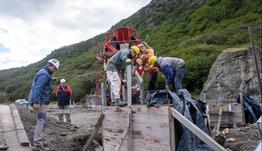 Se realizará el hormigonado donde funcionará el nuevo puesto de control de Ushuaia