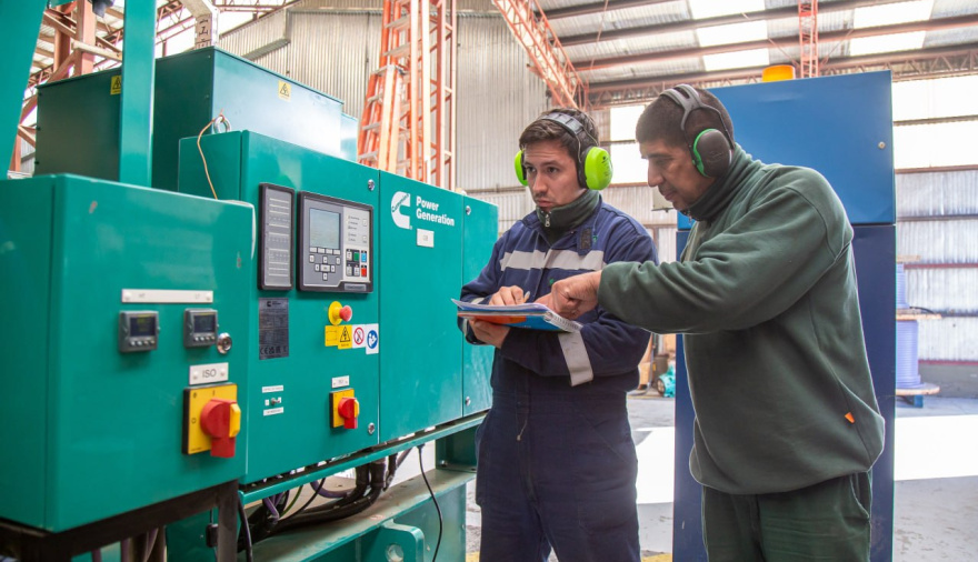 En Tolhuin ya está en marcha el nuevo generador en la usina eléctrica