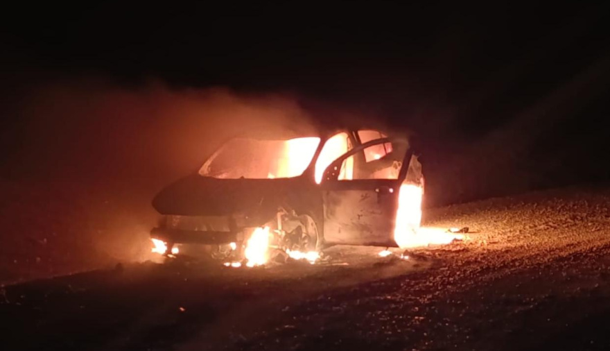 Un hombre herido tras el incendio total de su vehículo en la Ruta Provincial "B"