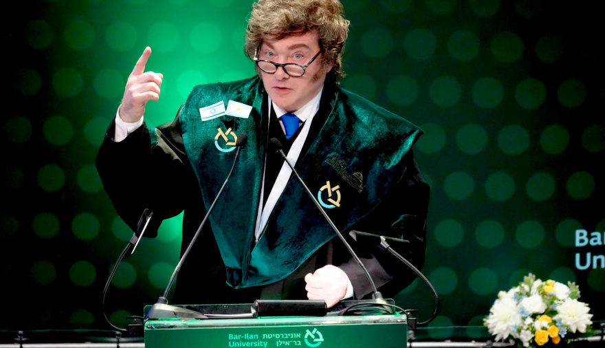 Milei dijo en Israel que no se puede “convivir con quienes nos quieren matar”