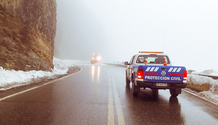 Alerta vial: nevadas y presencia de hielo en la zona del Paso Garibaldi