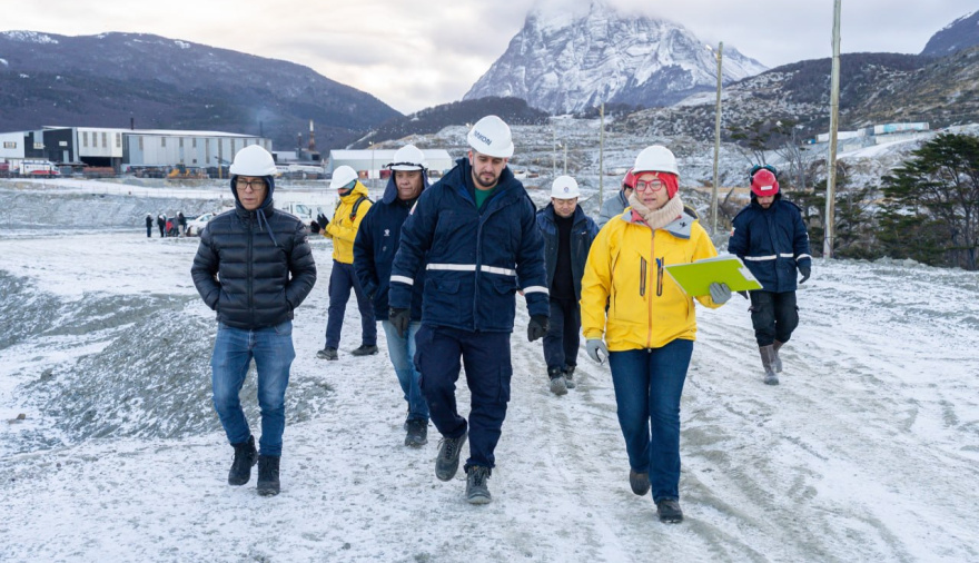 Realizaron nuevo monitoreo ambiental en la obra de la nueva usina de Ushuaia