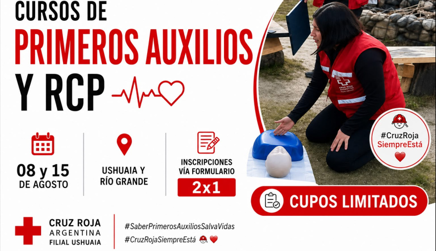 La Cruz Roja Argentina dará cursos de primeros auxilio