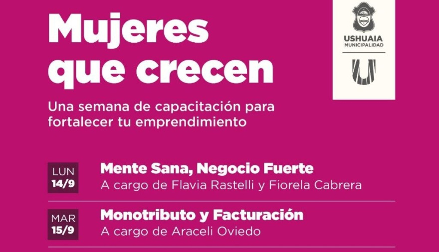 La Municipalidad inicia hoy un ciclo de capacitación "Mujeres que Crecen"