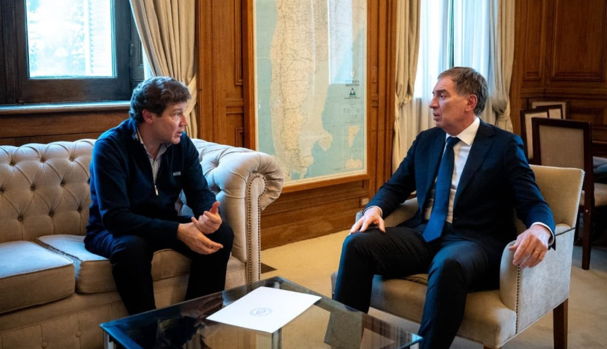 Santilli recibió a Melella con la Base Naval Integrada como centro de la agenda