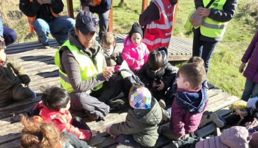 Se realizaron actividades del centro "Jorge Britos - Pequeños Pasos" en Bahía Encerrada