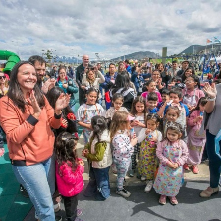 Quedó inaugurada la nueva plaza Belgrano