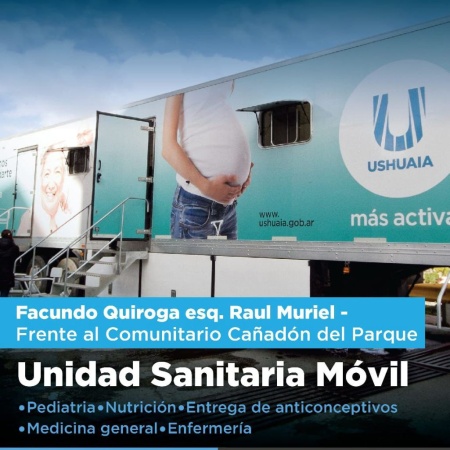 La Unidad Sanitaria Móvil atenderá en Facundo Quiroga y Raúl Muriel