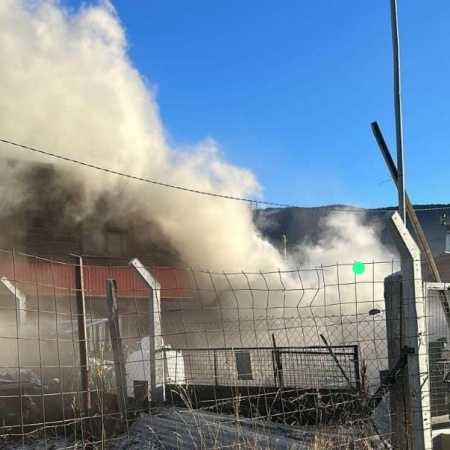 Se incendió una vivienda en Cabo San Pío al 600