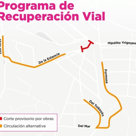 Vías alternativas por obras en el sector de La Tranquera