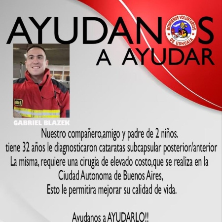 Lanzan campaña solidaria para ayudar a un bombero que debe afrontar una cirugía