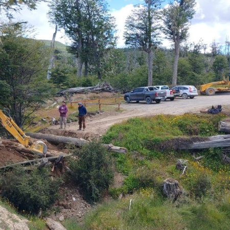 El Municipio de Tolhuin lleva adelante diversas tareas de infraestructura en la ciudad