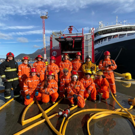 Finalizó curso STCW en la Escuela de Marina Mercante Ushuaia