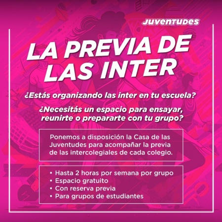 Juventudes abre las inscripciones a "La previa de las Inter"