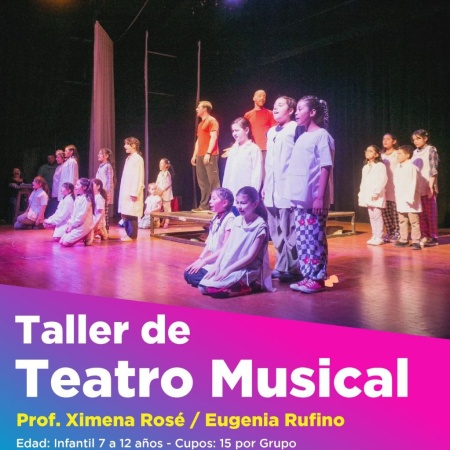 La Municipalidad abre las inscripciones al taller de "Teatro Musical"