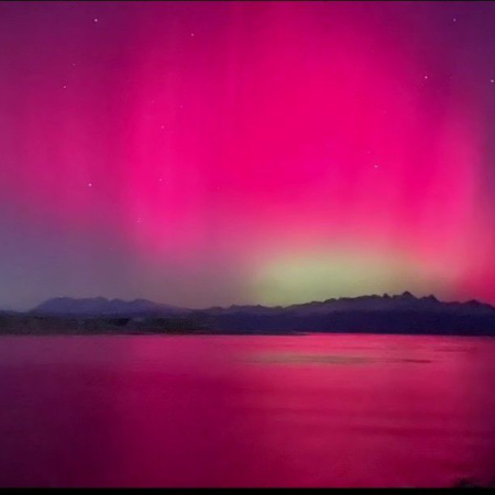 Podrían verse auroras australes en la Patagonia
