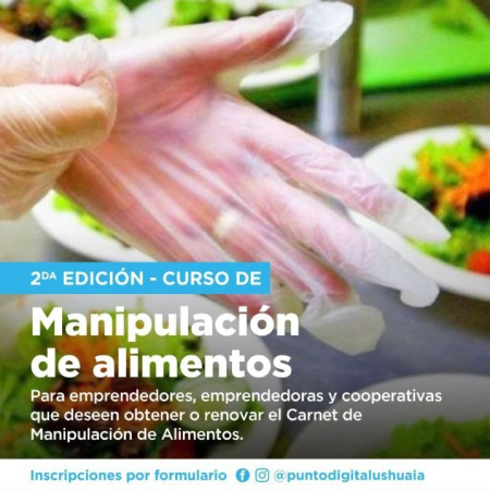 La Municipalidad dictará un nuevo curso gratuito sobre manipulación de alimentos
