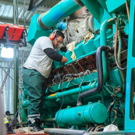 Concluyó con éxito la primera etapa de trabajos del sistema de generación eléctrica en la usina de Tolhuin