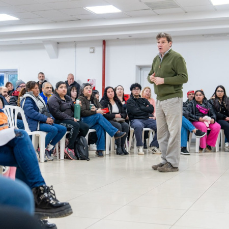 Melella mantuvo un encuentro con referentes de comedores y merenderos de Río Grande