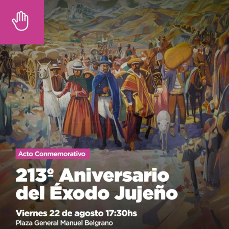 El Municipio acompañará el acto conmemorativo por el 213° aniversario del Exódo Jujeño