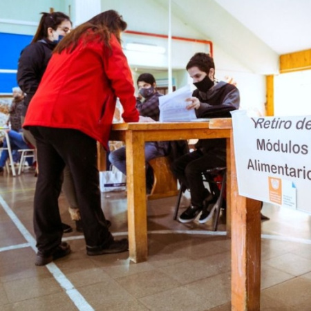 Hoy comienza la entrega de módulos alimentarios
