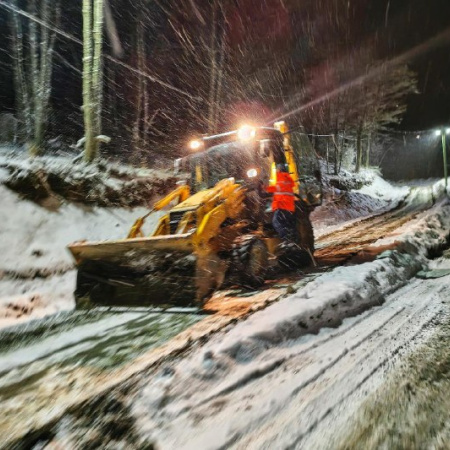 Ushuaia con nieve: El municipio aseguró que trabaja en toda la ciudad
