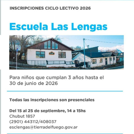El Municipio abre las inscripciones para el ciclo lectivo 2026 de las Escuelas Experimentales