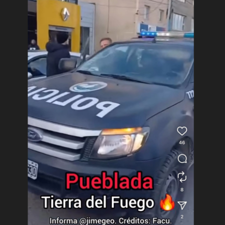 Para la CGT Ushuaia hubo infiltrados en la marcha de Milei
