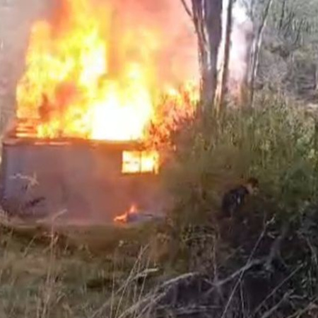 Un hombre resultó herido en un incendio cerca de la planta potabilizadora