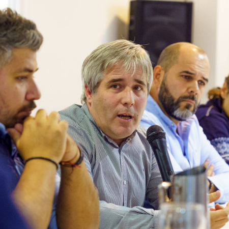 "Este gobierno nunca cercenó derechos a los trabajadores como sí se está haciendo desde el gobierno nacional" expresó Canals
