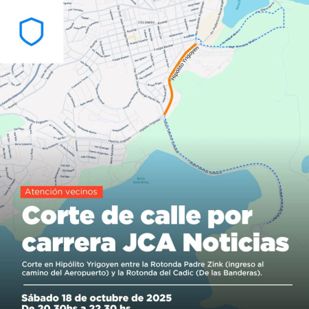 Este sábado habrá corte de calles temporales por prueba atlética nocturna