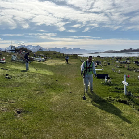 El municipio de Ushuaia continúa con la puesta en valor de espacios verdes y comunitarios