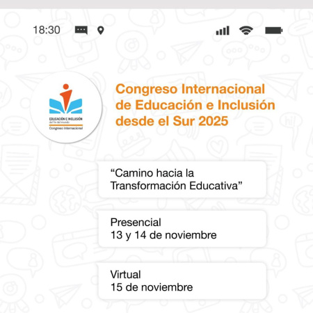 Se extienden las inscripciones para el Congreso Internacional de Educación e Inclusión desde el Sur 2025