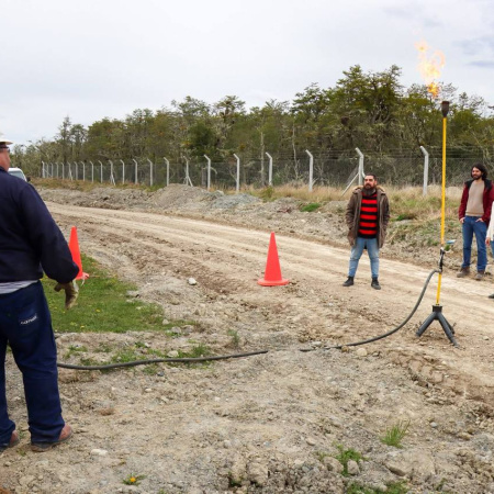 El Municipio de Tolhuin finalizó la ampliación de redes de gas  en Altos del Shion