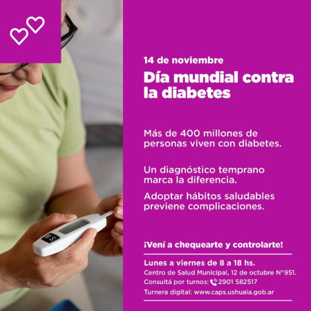 El Centro de Salud Municipal refuerza el control y la prevención de la diabetes