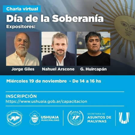 El Municipio realizará la charla virtual "Día de la Soberanía"