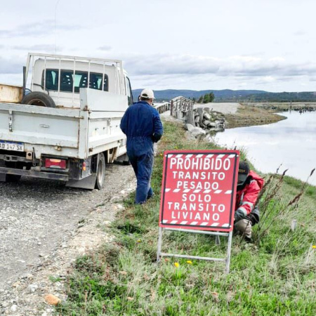 Restricción de tránsito pesado en el Puente Yuco, Ruta Provincial N° 1