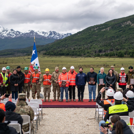 Boric inauguró el tramo 10 de la ruta Vicuña-Yendegaia
