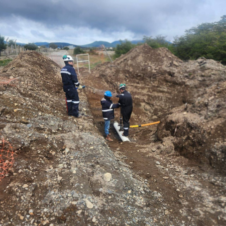El Municipio avanza con obras de gas para fortalecer a productores de Tolhuin