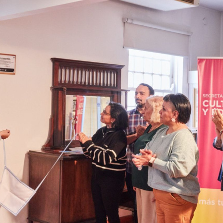 Descubrieron una placa en homenaje al arquitecto Leonardo Luis Lupiano