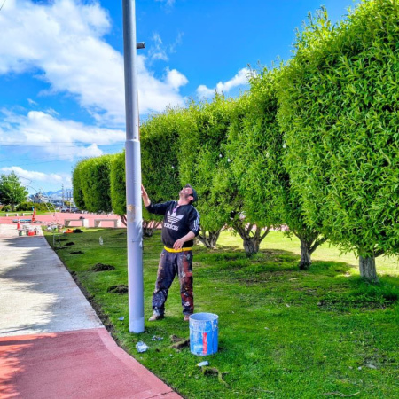 La Municipalidad avanza con los trabajos de embellecimiento de la ciudad