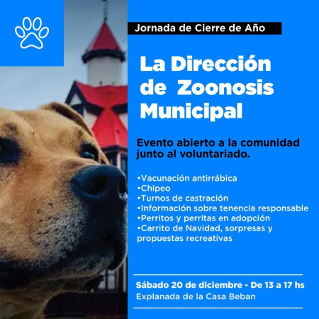 La Dirección de Zoonosis realiza el cierre de año junto al voluntariado en Casa Beban