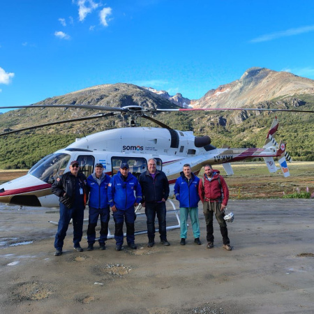 Rescataron sanos y salvos a los excursionistas extraviados en la Laguna Domo Blanco